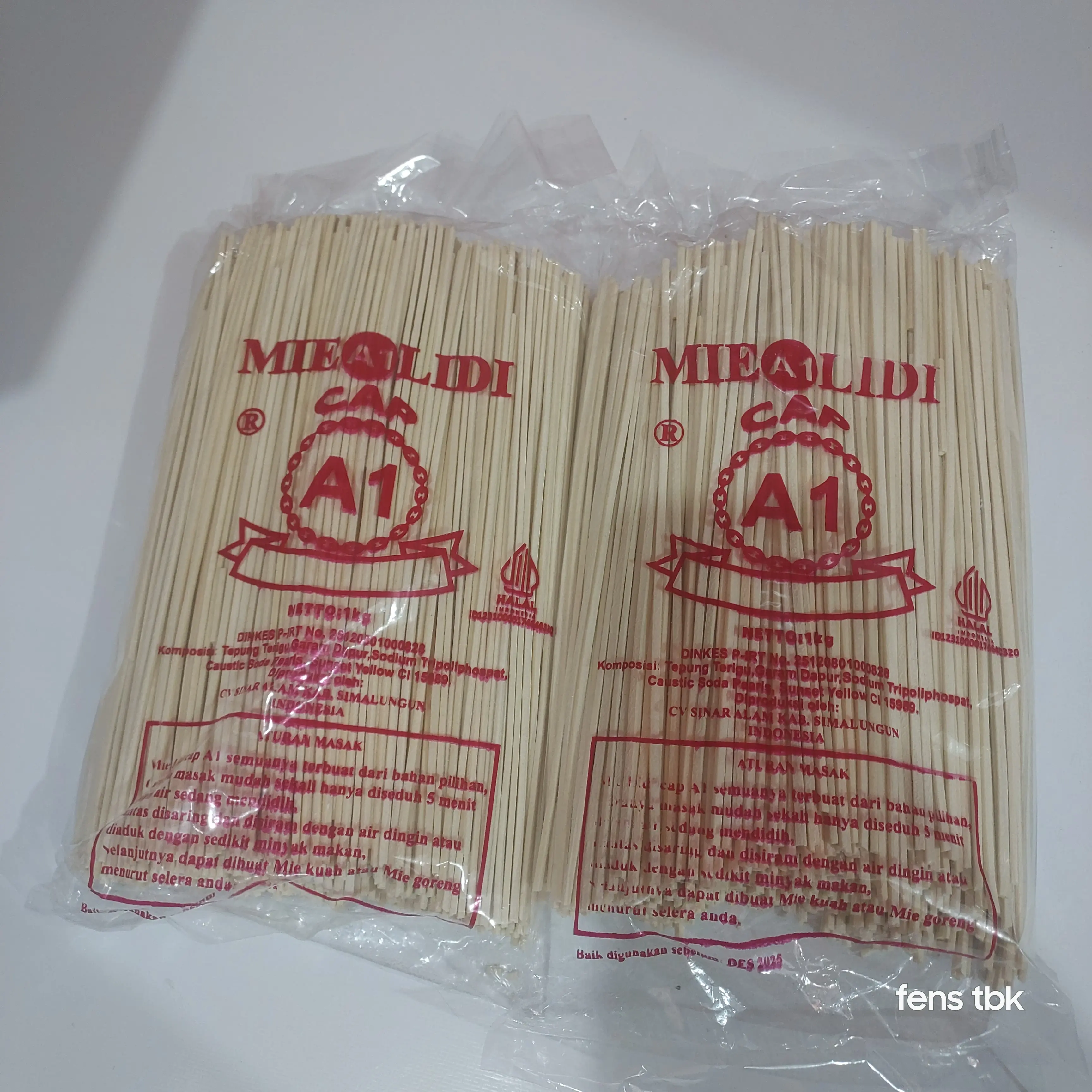 MIE LIDI CAP A1 / MIE GOMAK CAP A1 1 KG