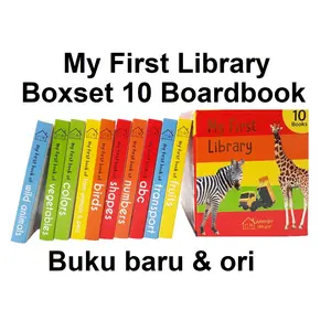 My First Library Book Boardbook BoxSet Buku Anak Bayi Bahasa Inggris
