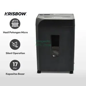 KRISBOW PAPER SHREDDER S333 Mesin Penghancur Kertas Micro Cut