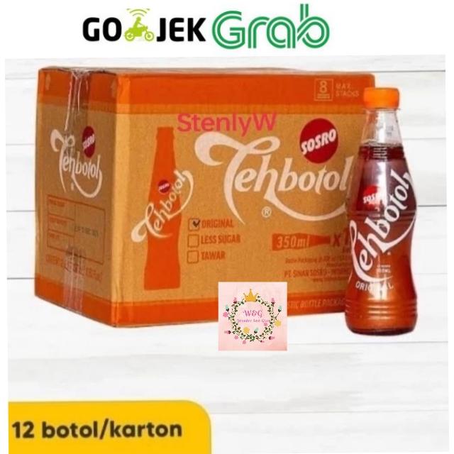Gambar Teh Botol 350ml Pet Original / Teh Botol Sosro 350ml 1 Dus 12 Pcs dari Wonder and Glam Kota Administrasi Jakarta Selatan Tokopedia