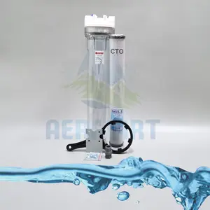 Paket 1 Tahap Housing 20 Inch Clear + CTO - Filter Air Siap Pakai