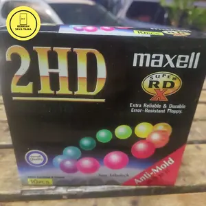 Maxell Disket Original Verbatim Data Live Plus High Density 5 1/4" MD 2HD Super RD X Anti-Mold Berkah Jaya Tama