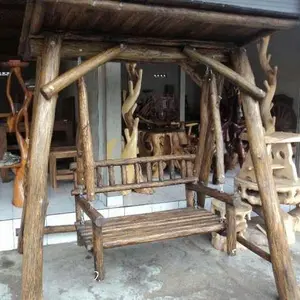 Ayunan Kursi Gantung Kayu Jati Decor Design Taman Bandulan Garden