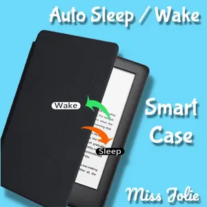Smart Case Kindle Paperwhite 12th Kindle Basic 2024 Colorsoft Signature Edition 11th Leather Cover Casing