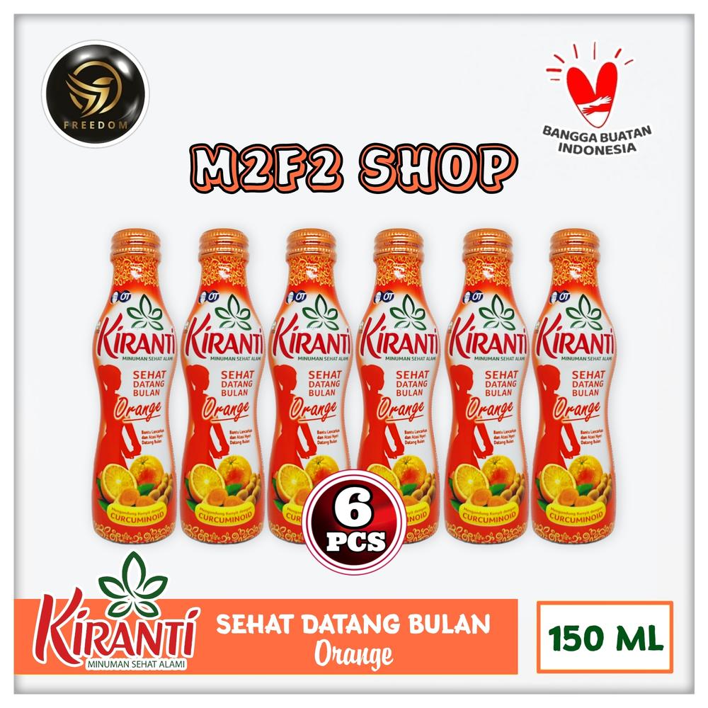 Kiranti Minuman Kesehatan Datang Bulan Orange Juice | Jus Jeruk - 150 ml (Harga 6 Pcs)