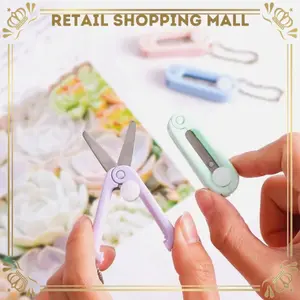 RSM Gunting Lipat Mini Portable Tarik Stainless Pemotong Kertas