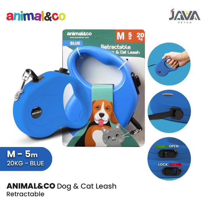 Gambar AnimalnCo Tali Tuntun Anjing Kucing Premium Dog/Cat Leash 5M Blue dari Java Petco Jakarta Barat Kota Administrasi Jakarta Barat Tokopedia