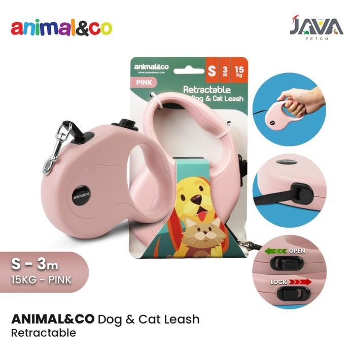 Gambar AnimalnCo Tali Tuntun Anjing Kucing Premium Dog/Cat Leash 3M Pink dari Java Petco Jakarta Barat Kota Administrasi Jakarta Barat Tokopedia