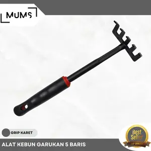 Alat Kebun Garukan Tanaman Garpu Gali Tanah Gagang Karet Trowel Shovel