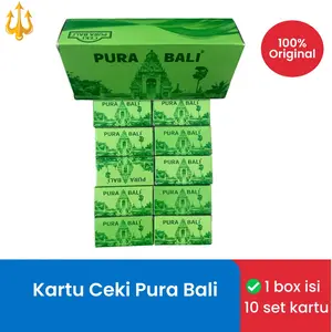 Kartu Ceki Pura Bali 1 box isi 10 set game