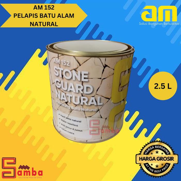 Gambar AM 152 NATURAL DOFF CAT PELAPIS BATU ALAM 2,5 Liter stone coating dari SAMBA Kota Tangerang Selatan Tokopedia