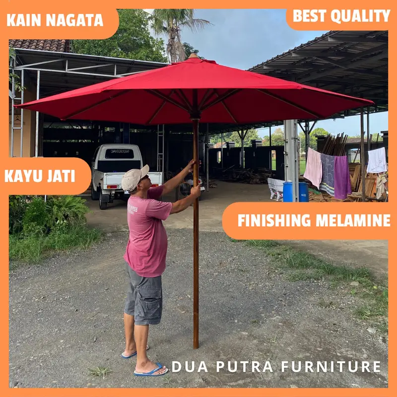 RANGKA PAYUNG TAMAN JATI, PAYUNG KAFE, HOTEL, VILA, OUTDOOR, RESTORAN 0
