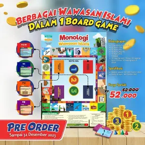 MONOLOGI Wawasan Islami Permainan Edukasi Anak Islam Board Games Islam