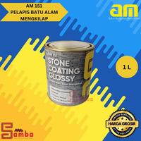 Gambar AM 151 GLOSSY STONE COATING PELAPIS BATU ALAM MENGKILAP 1 Liter dari SAMBA Kota Tangerang Selatan 1 Tokopedia