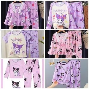 Set Piyama Anak Import Kuromi Karakter Perempuan Baju Tidur Celana