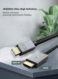 Gambar Kabel Mini DisplayPort DP to HDMI 4K UHD Thundebolt 2 Cabletime - CD46, 1M dari XLink Surabaya Kota Surabaya 2 Tokopedia