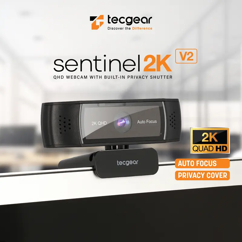 NEW Webcam 2K dengan Privacy Shutter, AF, Mic, Best Seller 1