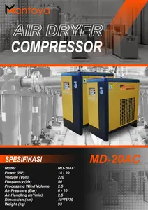 Mesin Pengering Udara Kompresor 20 Hp MONTOYA U.S.A MD-20AC