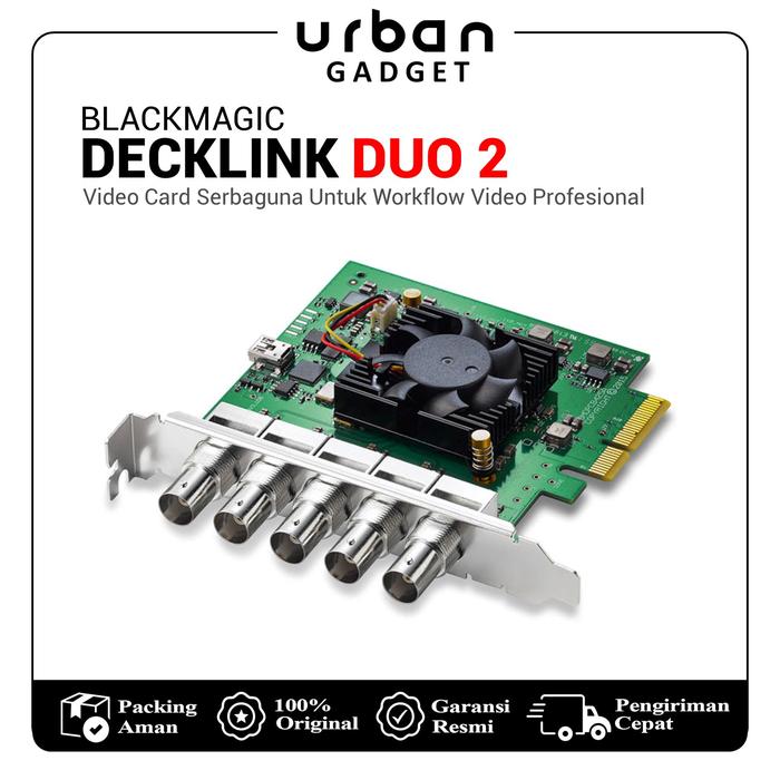 Gambar Blackmagic Design DeckLink Duo 2 SD/HD/3G-SDI Input/Output - Resmi Accessories Komputer dari Urban Gadget Official Kota Administrasi Jakarta Selatan Tokopedia