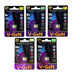 MICRO SD V-Gen 8 16 32 GB Class 10 Turbo Series ORIGINAL