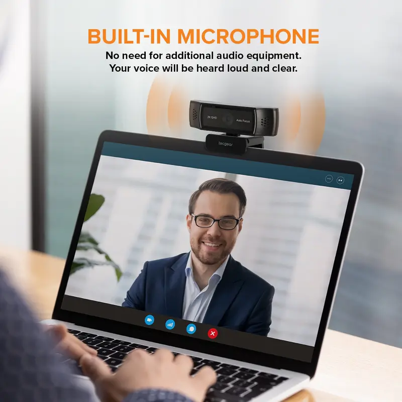 NEW Webcam 2K dengan Privacy Shutter, AF, Mic, Best Seller 3