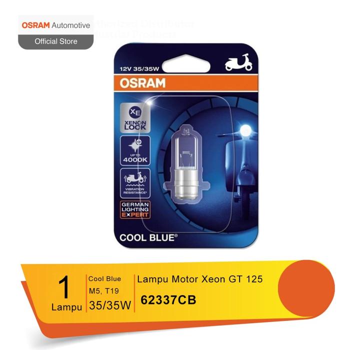 Gambar LAMPU DEPAN OSRAM COOL BLUE 62337CB 35W H6 M5 100% ASLI OSRAM TERANG - vario1252013 dari Lestari Motor 2 Kota Administrasi Jakarta Barat Tokopedia