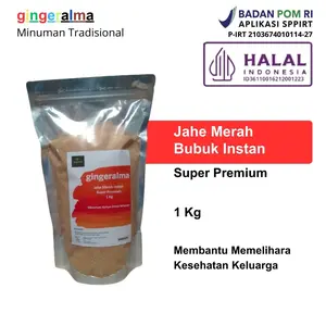 Jahe Merah Bubuk 1Kg Gingeralma Super Premium