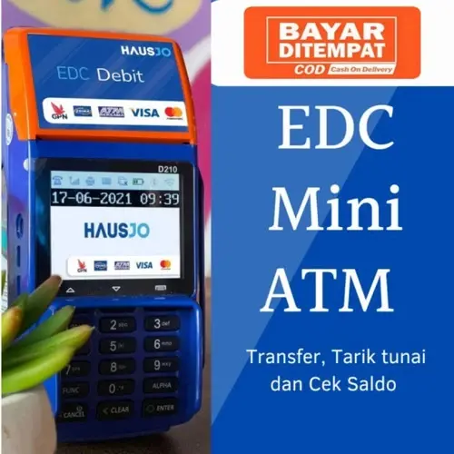 Mesin ATM Mini EDC Android SPBU PAX D210 dengan Adaptor dan Kertas Thermal - Roll, Smartphone, Kalender, Buku, Tisu, Koper, Mic