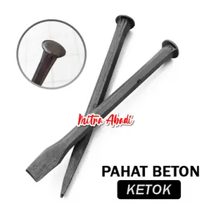Pahat Beton Ketok / Bobok Tembok Dinding Semen / Chisel Stone Cement