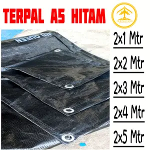 Terpal Hitam A5 Korea Ukuran 2x1, 2x2, 2x3, 2x4, 2x5 Meter