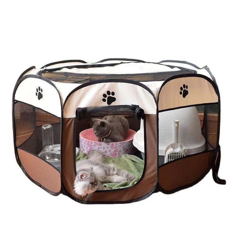 Kandang Lipat Hewan Peliharaan Anjing Kucing Pet Cage Foldable Cage 4