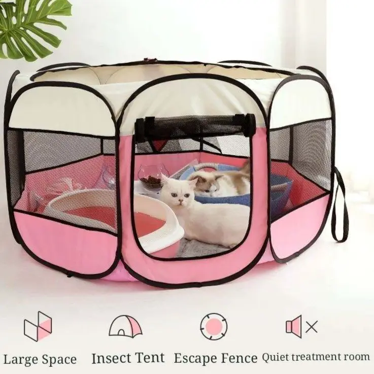 Kandang Lipat Hewan Peliharaan Anjing Kucing Pet Cage Foldable Cage 0