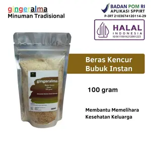 Beras Kencur Instan 100 Gram Minuman Tradisional Merk Gingeralma