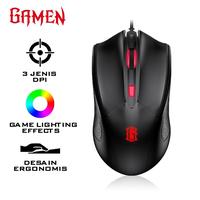 Gambar GAMEN GM100 Gaming Mouse 2000 DPI Macro Ultralight GM-100 dari MULTIKOM ID Kota Palembang 2 Tokopedia