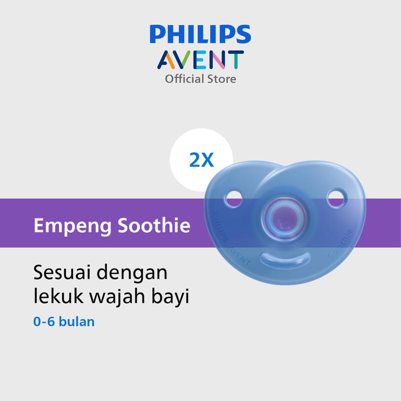 Philips Avent Soother Heart Soothie Blue 0-6M SCF099/21 Empeng Dot Bayi SCF 099 ORIGINAL 0