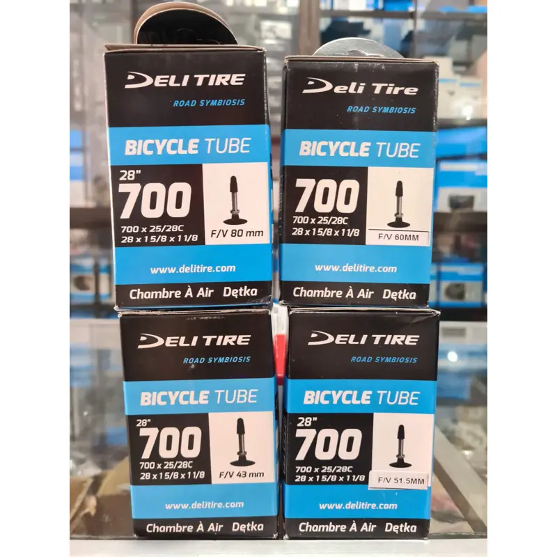 Ban Dalam Sepeda 700 x 25 - 28C FV 43mm Presta Deli Tir 0