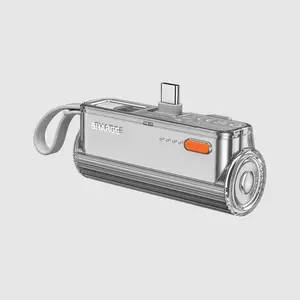 Sharge Flow Mini 5000mAh Portable USB C Lightning Power Bank Handphone iPhone