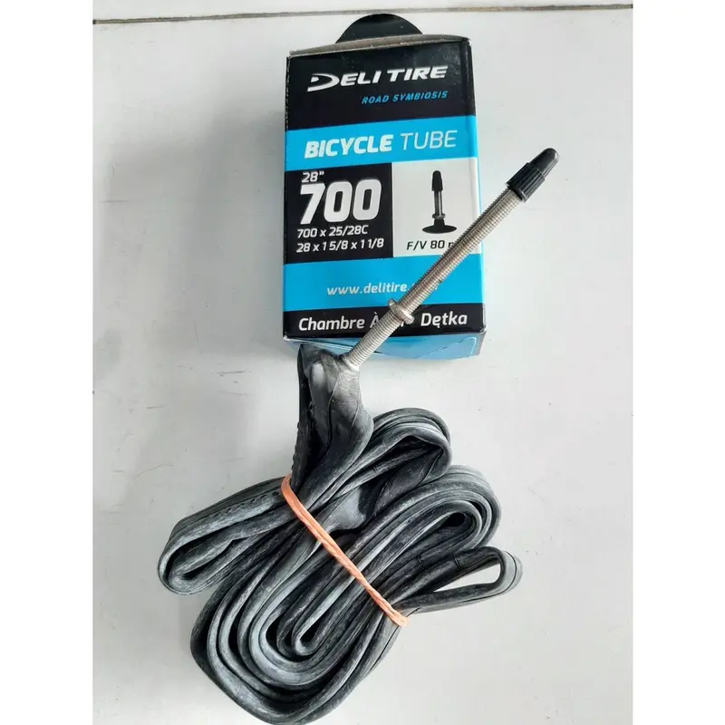 Ban Dalam Sepeda 700 x 25 - 28C FV 43mm Presta Deli Tir 3