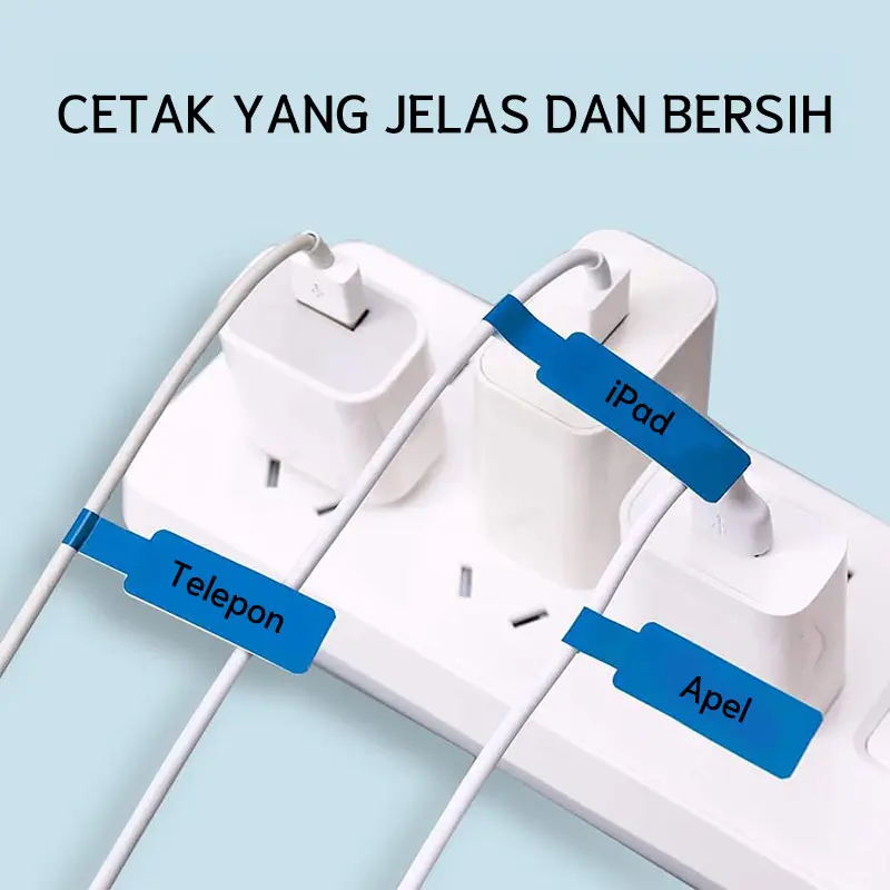 Niimbot D11/D110/D101/H1S/D11H/D110M Wire Label Stiker Jaringan Kabel Printer 1