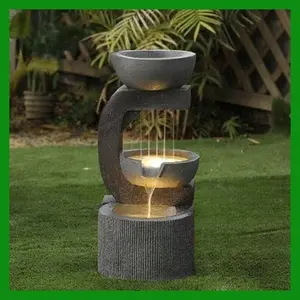 Air Mancur Terazzo Type C Abu Abu | Air Mancur Terasso Handmade