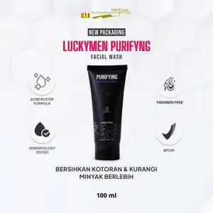 Luckymen Purifying Facial Wash Pembersih Wajah Pria Mengatasi Jerawat