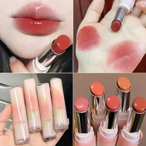 KEKE MOOD Lipstick 6 Warna Watery Glossy Lipstick Mirror Lip Balm Untuk Bibir Kering Moisturizing Lipstick Korea Korean Lipstick Glass Lipstick