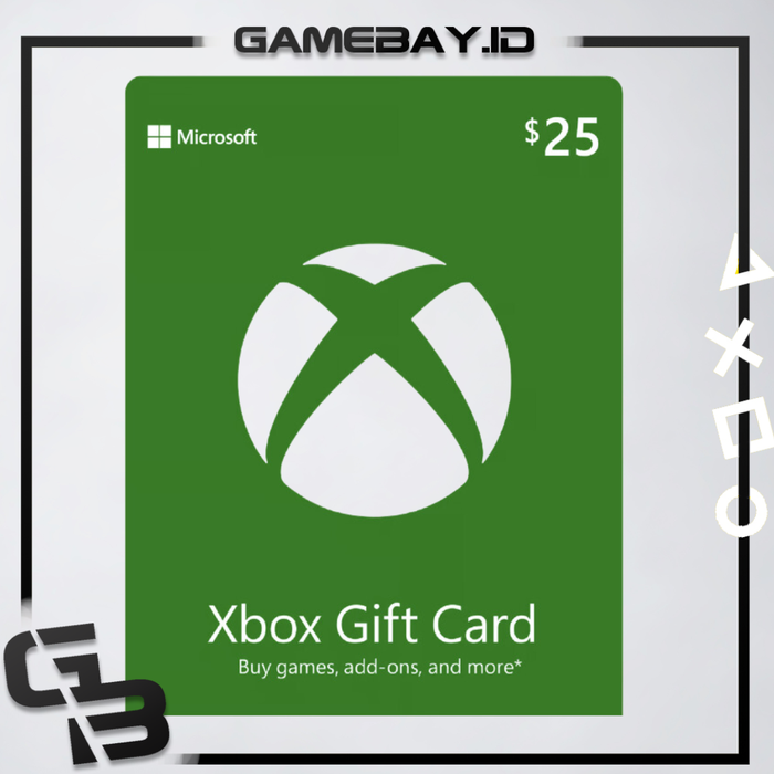 Gambar Xbox Gift Card $25 / 25 USD / Amerika / Region USA dari GameBayID Kota Administrasi Jakarta Barat Tokopedia