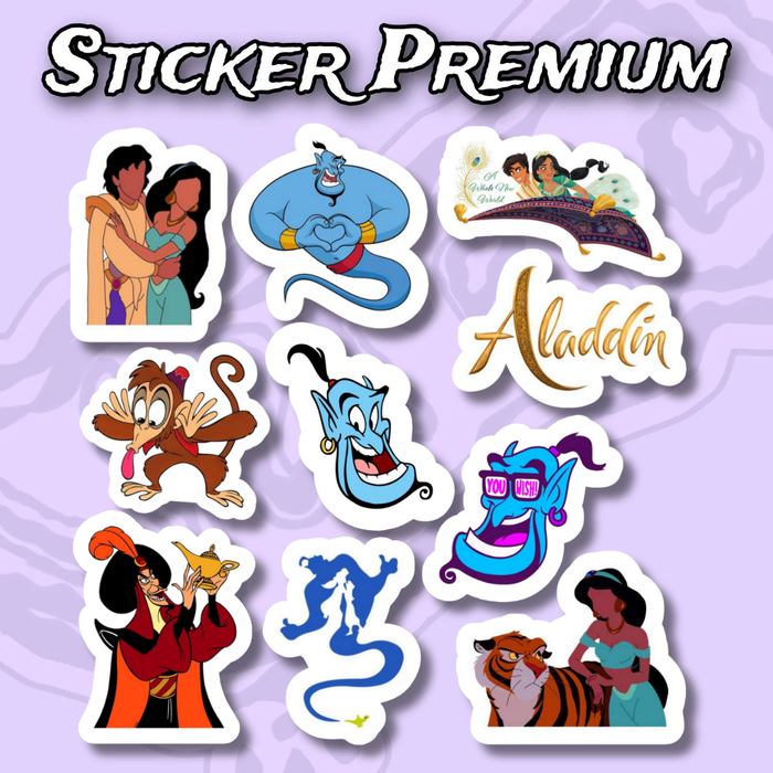 Jual Sticker Film Aladdin Pack Isi 10 Pcs Waterproof - Kota Depok ...