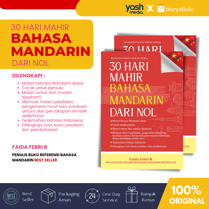 Gambar Buku 30 Hari Mahir Bahasa Mandarin Dari Nol - Yash Media dari blanjaBuku Kab. Sleman Tokopedia