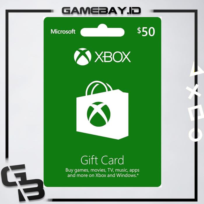 Gambar Xbox Gift Card $50 / 50 USD / Amerika / Region USA dari GameBayID Kota Administrasi Jakarta Barat Tokopedia