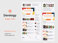 Gambar Derelogy Premium Template Blogger / Blogger Theme (OFFICIAL) dari Igniel Kota Sukabumi 1 Tokopedia