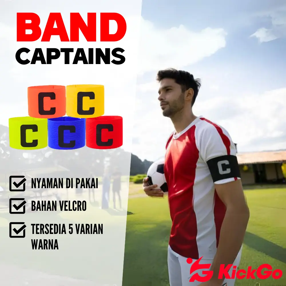 KickGo Ban Kapten Sepakbola Futsal Football Captain Band Armband