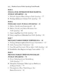 Gambar Buku Panduan Lancar Public Speaking Untuk Pemula - Noura - Yash Media dari blanjaBuku Kab. Sleman 4 Tokopedia