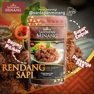 Rendang Daging Sapi 250 gram Asli Santapan Minang